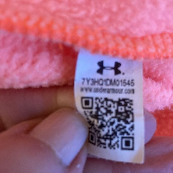 Under Armour Coldgear Hoodie Unisex Youth Large. Neon Orange. - Picture 8 of 8